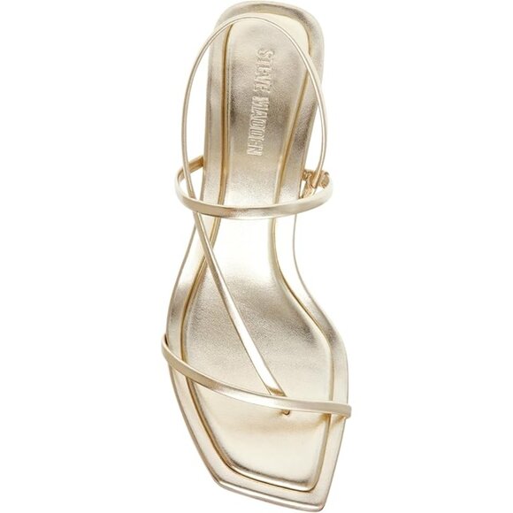 Steve Madden - Gold/Champagne - Locke Heel Sandal - 7.5 - Picture 2 of 9